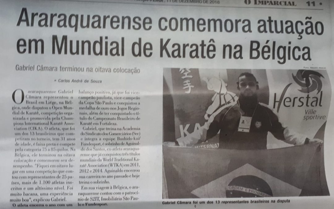 MUNDIAL DE KARATÊ 2018 – 11/12/2018 – TERÇA-FEIRA!