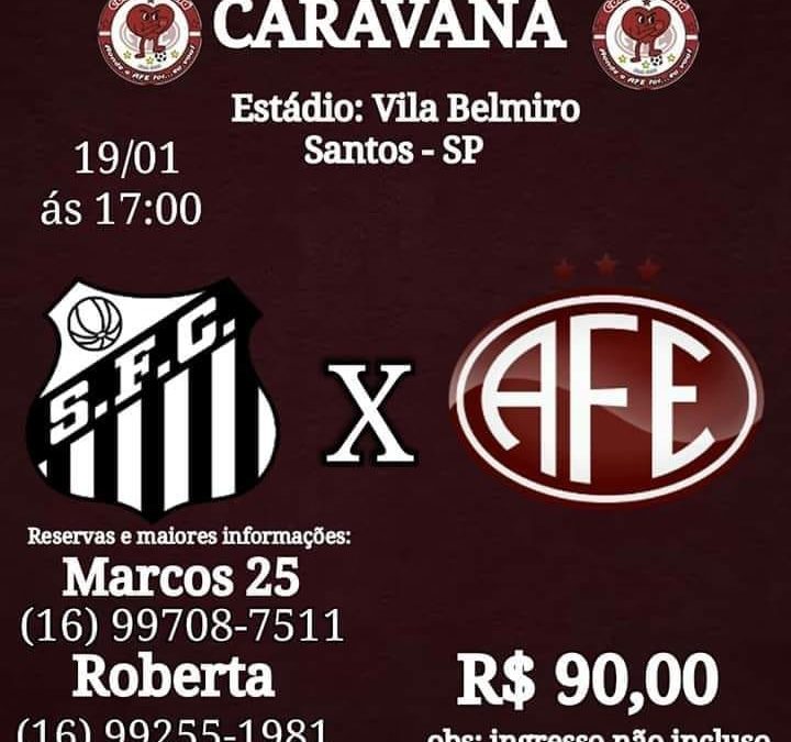 EXCURSÃO SANTOS – 19/01/2019 – SÁBADO,TORCIDA CORAÇÃO  GRENÁ –