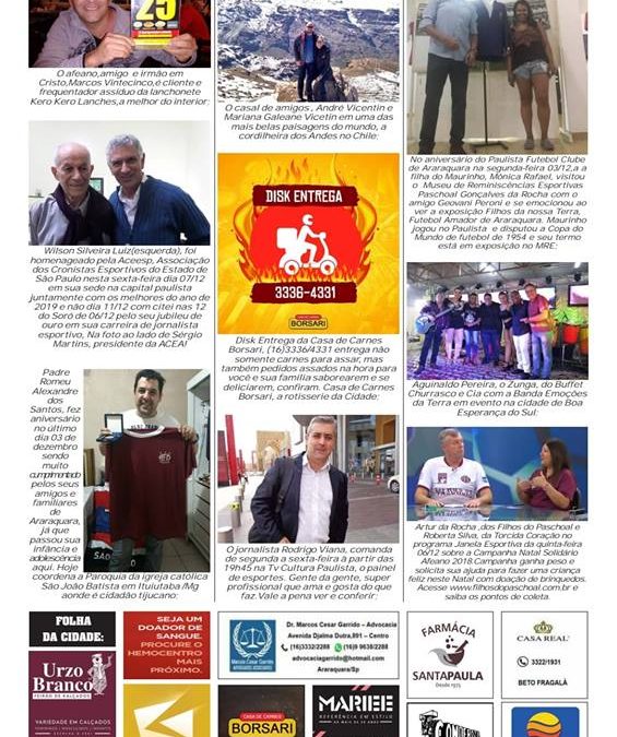 FATOS E FOTOS – FOLHA DA CIDADE – 09/12/2018 – DOMINGO!