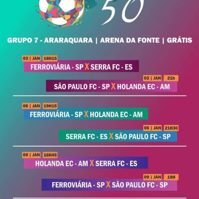 50 COPA SP DE FUTEBOL JUNIOR´S 2018 -SEDE ARARAQUARA! –