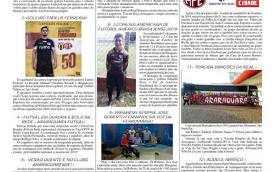 AS 12 DO SORÓ – FOLHA DA CIDADE – 31/01/2019 – QUINTA-FEIRA!