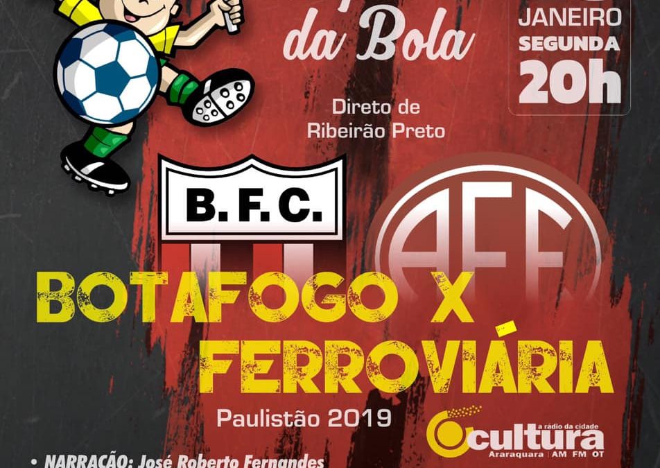 BOTAFERRO É COM OS CAMPEÕES DA BOLA!28/01/2019 – SEGUNDA-FEIRA!