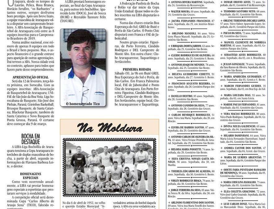 ESPORTES – JORNAL DE ARARAQUARA –