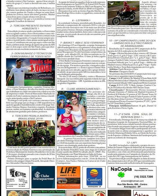 As 12 do Soro ,Folha da Cidade de Araraquara
