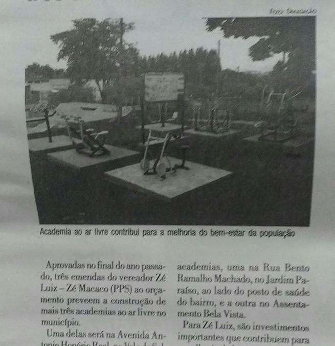 Araraquara ganha 3 academias ao ar livre!O Imparcial de Araraquara.