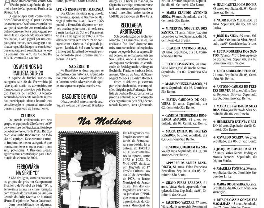 ESPORTES – JORNAL DE ARARAQUARA – 09/03/2019!