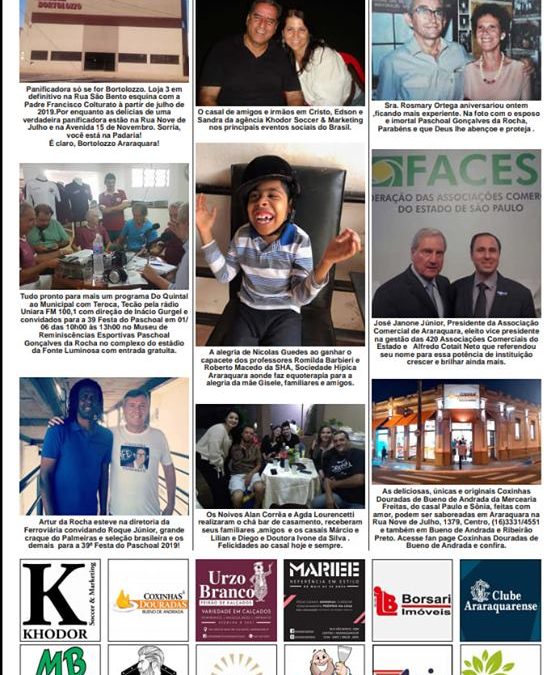 Página 03 ,Fatos e Fotos ,Folha da Cidade de Araraquara deste 26/05,Domingo!