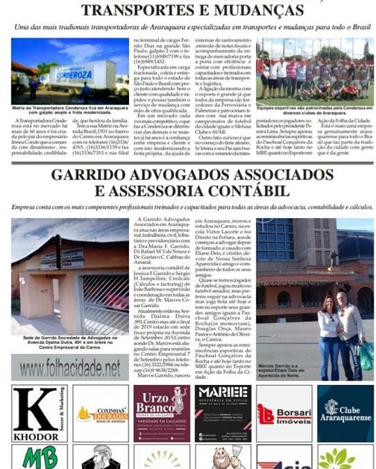 Página 3 ,Fatos e Fotos ,Folha da Cidade de Araraquara ,02/06-Domingo .
