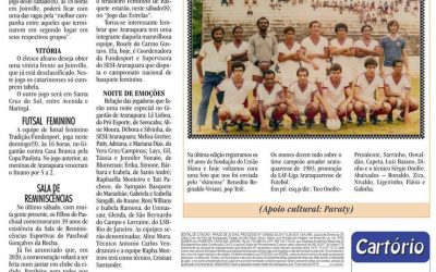ESPORTES – JORNAL DE ARARAQUARA – 08/06/2019!
