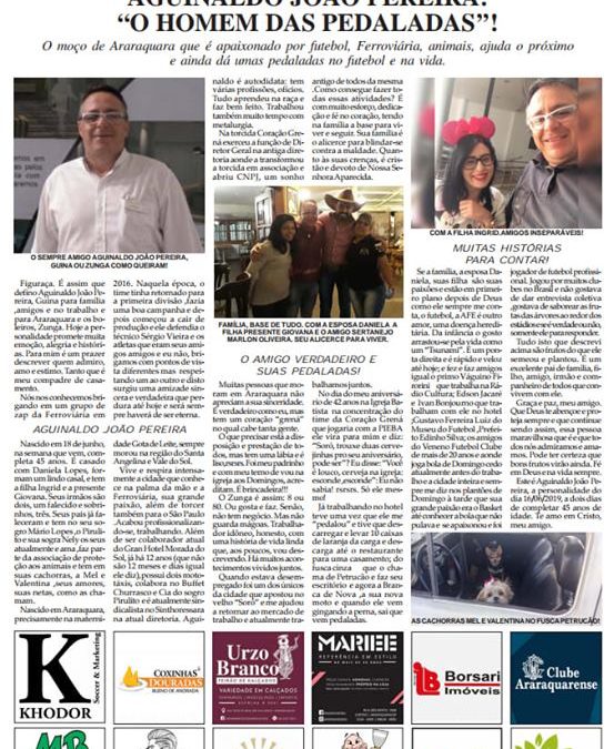 Pagina 04 ,Personalidade ,Folha da Cidade de Araraquara de hoje ,15/06 – Sábado!