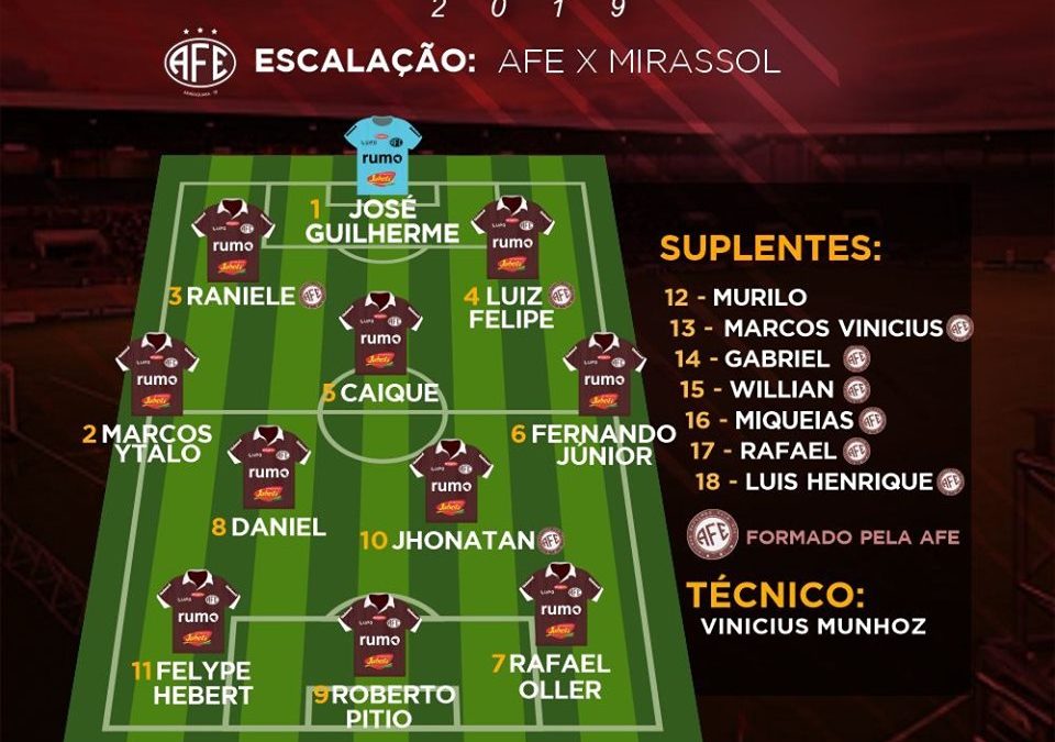 FERROVIÁRIA X MIRASSOL – 29/07/2019 – SEGUNDA – FEIRA!