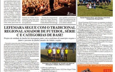 Página 06 ,Clubes ,Folha da Cidade de Araraquara desta 11/07,quinta- feira!