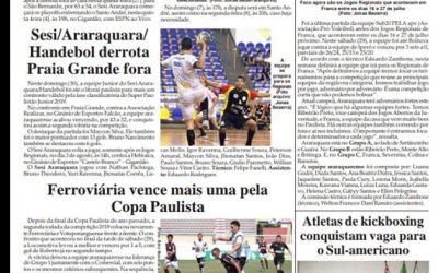 Esportes e Lazer da Folha da Cidade de 02/07/2019!