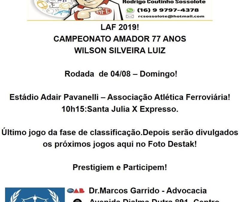 04/08/2019- Domingo ,Foto Destak na Folha da Cidade!