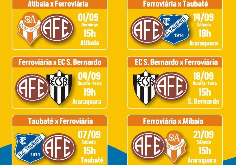 JOGOS FERROVIÁRIA – GRUPO 5 – COPA PAULISTA 2019!