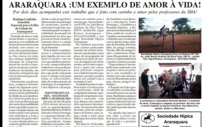 Equoterapia ,um trabalho de amor a vida e ao próximo na SHA – Sociedade Hipica Araraquara!