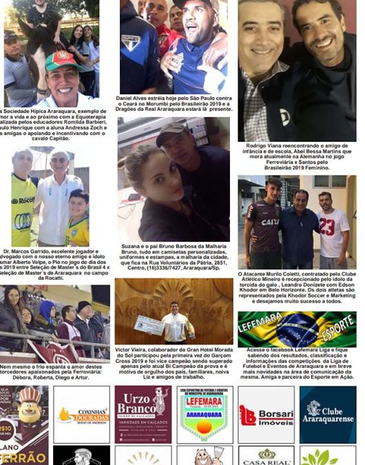 Página 06 ,Fatos e Fotos ,Folha da Cidade de Araraquara de hoje ,18/08 – Domingo!