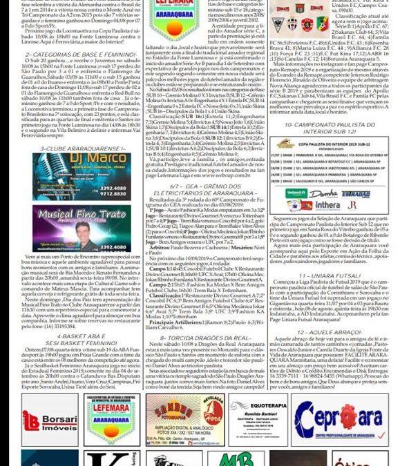 Página 6 ,As 12 do Soro ,Folha da Cidade de Araraquara ,08/08-Quinta-feira !