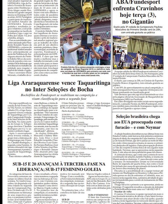 Página 07,Folha da Cidade de Araraquara,03/09-Terça-feira!