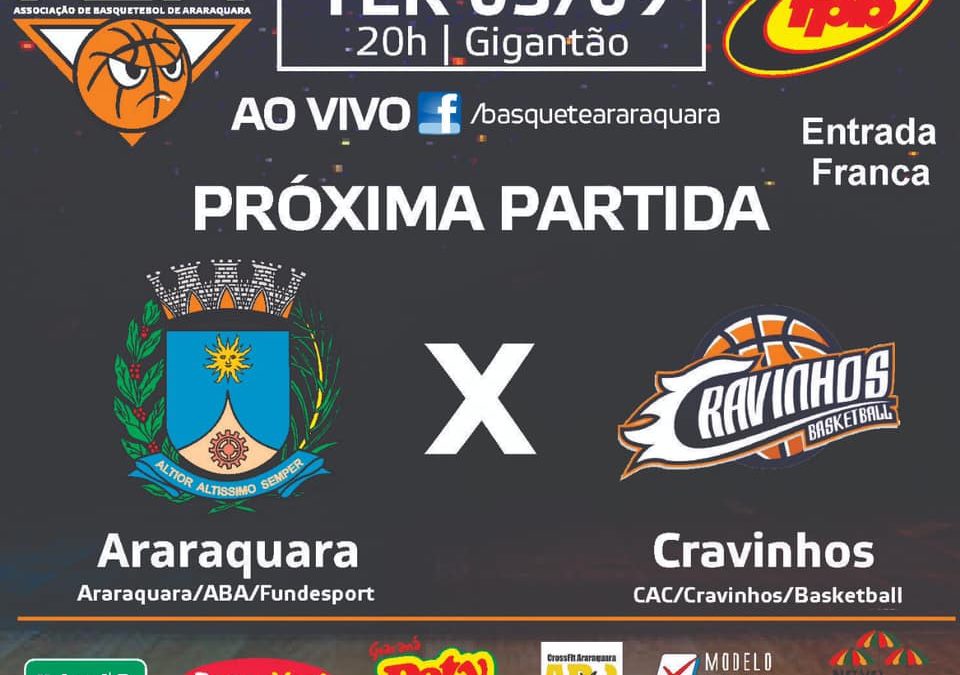 ABA  FUNDESPORT X CRAVINHOS – 03/09 – 3 FEIRA!
