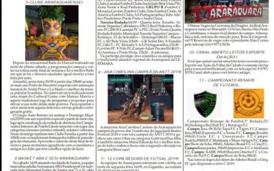 Página 06,As 12 do Soro ,Folha da Cidade de Araraquara de quinta- feira,19/09/2019!