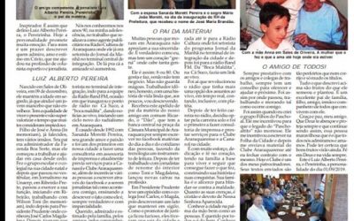 Página 03 ,Personalidade ,Folha da Cidade de Araraquara de hoje ,01/09- Domingo!