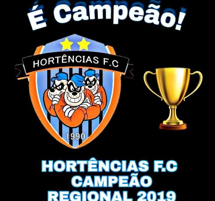 HORTÊNCIAS – CAMPEÃO DA COPA REGIONAL LEFEMARA 2019 – 01/09/2019!