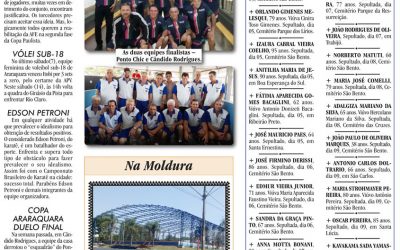 ESPORTES – JORNAL DE ARARAQUARA – 14/09/2019!