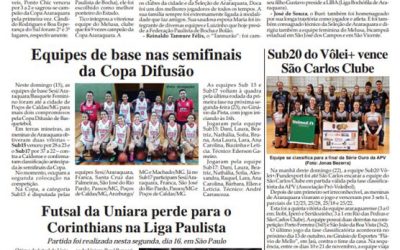 Esportes e Lazer de 24/09/2019-Terça-feira na Folha da Cidade de Araraquara !