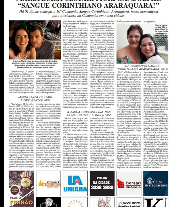 PERSONALIDADE – 22/09 ´- FOLHA DA CIDADE!