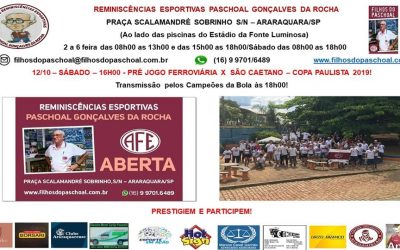 Foto Destak de 12/10/2019- Sabado, na Folha da Cidade de Araraquara! Pre Jogo no MRE Paschoal Goncalves da Rocha!
