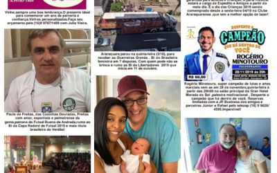 Página 03,Fatos e Fotos,Folha da Cidade de Araraquara de Domingo,06/10/2019!