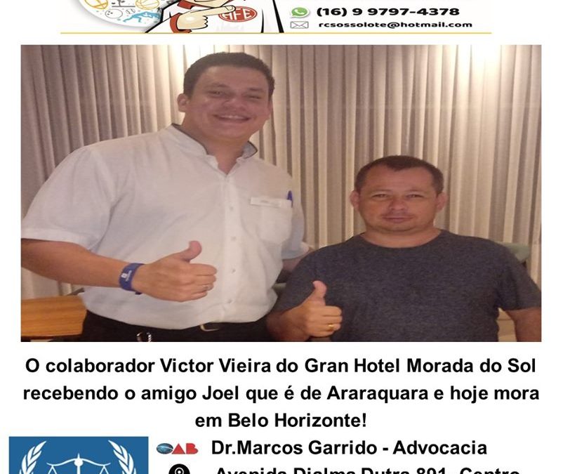 27/09/2019 – Sexta-feira,Foto Destak na Folha da Cidade de Araraquara!