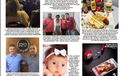 Página 06,Fatos e Fotos,Folha da Cidade de Araraquara de Domingo,28/10/2019!