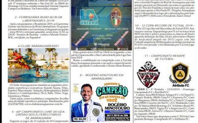 Página 06,As 12 do Soro ,Folha da Cidade de Araraquara de quinta- feira,10/10/2019!