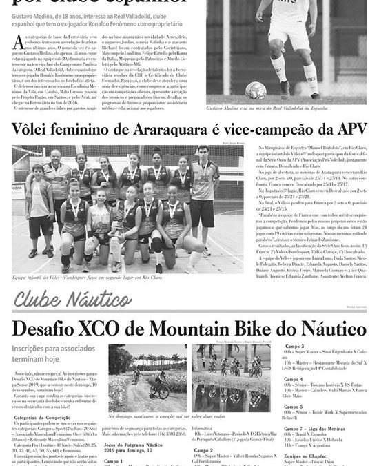Página 14 – O Imparcial de Araraquara de 08/11/2019,com André Souza!