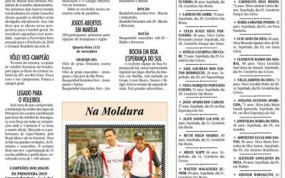 ESPORTES – JORNAL DE ARARAQUARA – 09/11/2019!