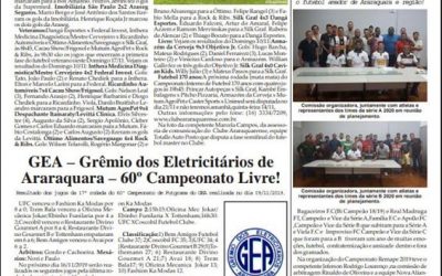 Página 06,Futebol,Folha da Cidade de Araraquara de Quarta -feira ,13/11/2019!