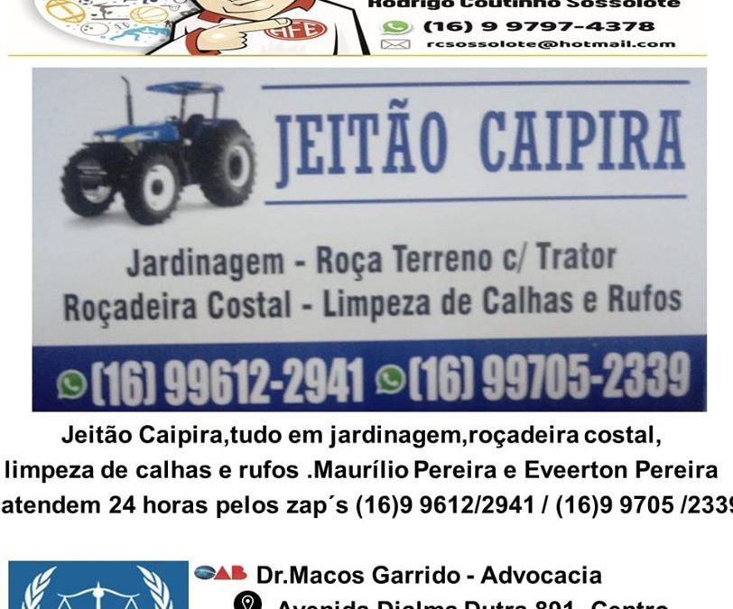 Foto Destak de 14/11/2019 – Quinta-feira ,na Folha da Cidade de Araraquara !