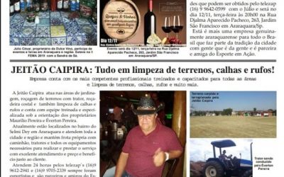 Página 6,Fatos e Fotos de 01/11/2019 – Sexta feira na Folha da Cidade de Araraquara.