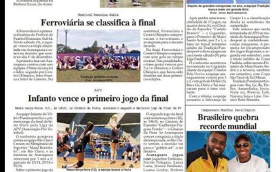 Esportes e Lazer na Folha da Cidade de Araraquara,12/11/2019-Terça-feira!