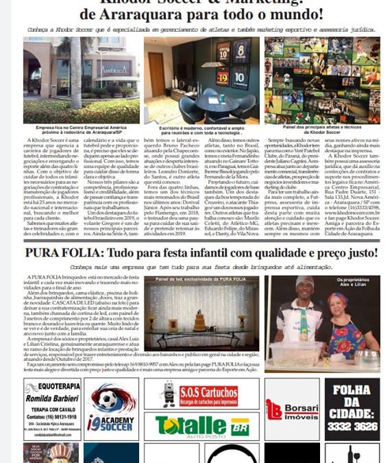 Página 06,Fatos e Fotos ,Folha da Cidade de Araraquara de Sexta -feira ,15/11/2019!