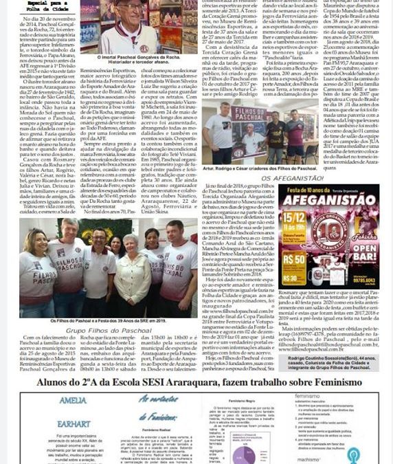 Página 04,Folha da Cidade de Araraquara de Quarta -feira ,20/11/2019!