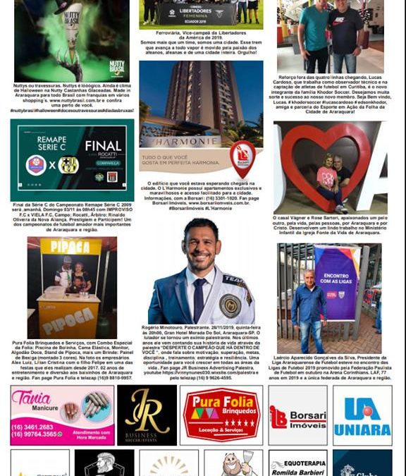 Página 06,Fatos e Fotos,Folha da Cidade de Araraquara de Sabado,02/11/2019!