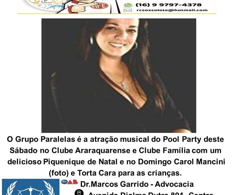 Foto Destak de 07/12/2019 – Sábado,na Folha da Cidade de Araraquara !