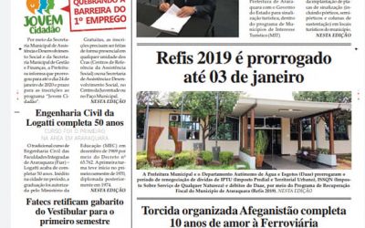 Capa principal e página 04,10 anos da Torcida Organizada Afeganistao,Folha da Cidade de Araraquara de Quinta feira ,19/12/2019!