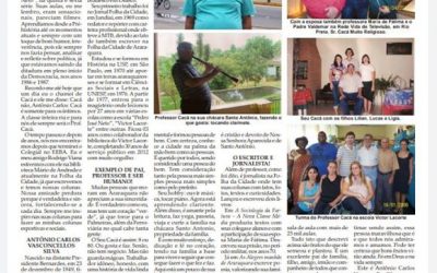 Página 03,Personalidade ,Folha da Cidade de Araraquara de Domingo ,22/12/2019!