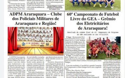 Página 06,Clubes,Folha da Cidade de Araraquara de Quarta feira,11/12/2019!