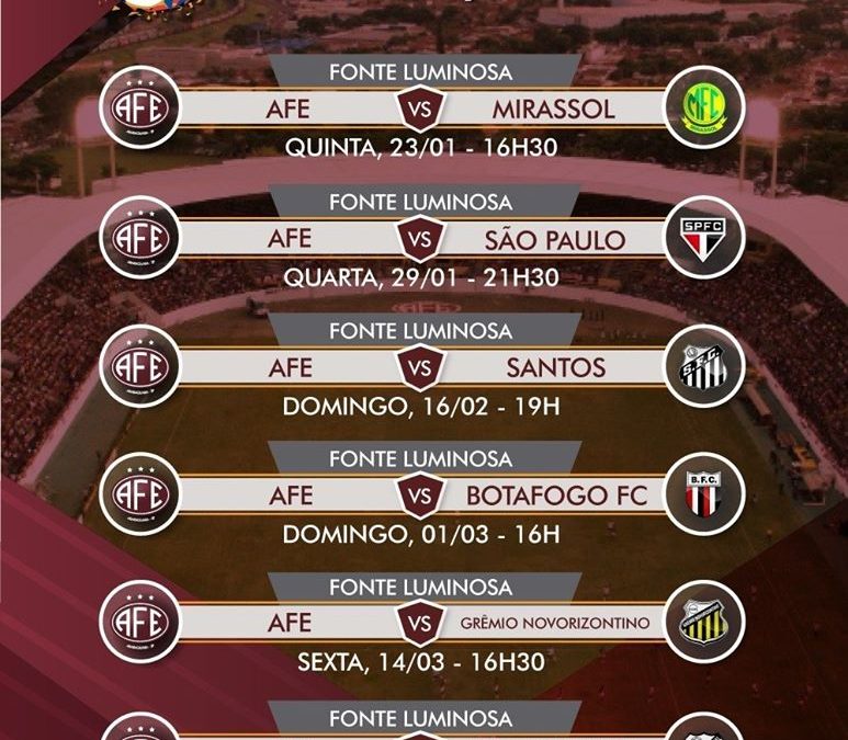 Veja todos os jogos da Ferroviária no Paulistão 2020 em Araraquara!AraraquaraNews!