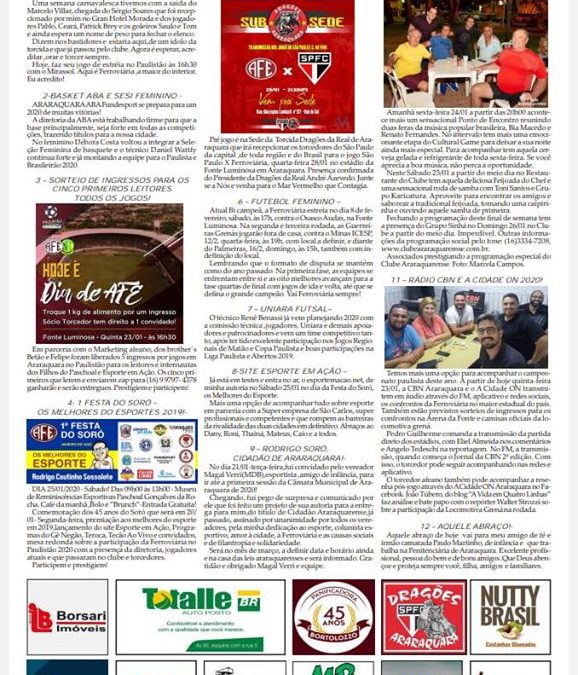 Página 6,As 12 do Soro,Folha da Cidade de Araraquara,Quinta-feira 23/01/2020!